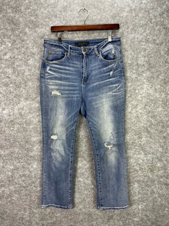 Denim - Risen Lose Angeles Jeans Womens 9 High Rise Distressed Raw Hem Denim Pants